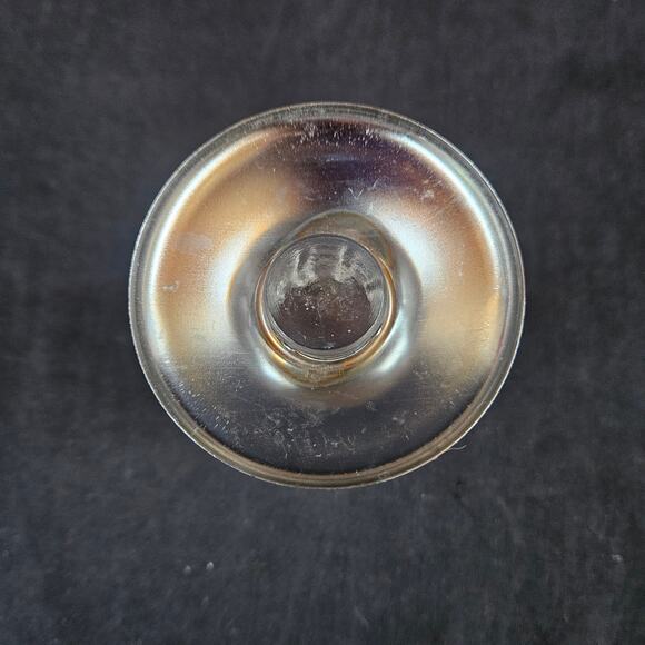 Glass Bud Vase with Silver Base 3.5" Home Decor Accent - Picture 3 of 5